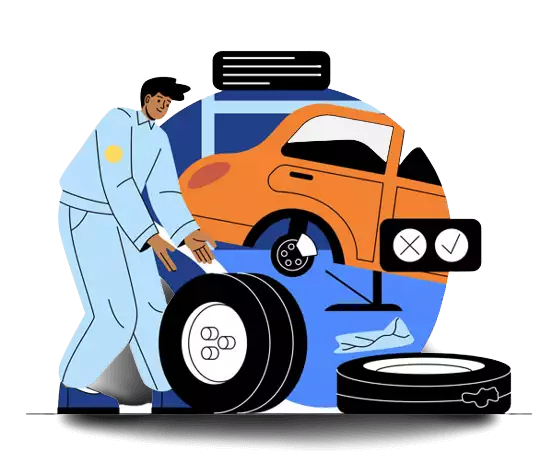 tire change animated